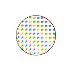 Star Pattern Design Decoration Hat Clip Ball Marker (10 Pack) by Pakrebo