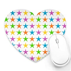 Star Pattern Design Decoration Heart Mousepads