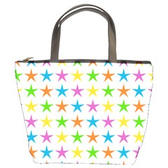 Star Pattern Design Decoration Bucket Bag