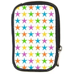 Star Pattern Design Decoration Compact Camera Leather Case