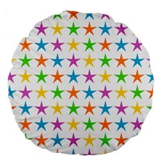 Star Pattern Design Decoration Large 18  Premium Round Cushions