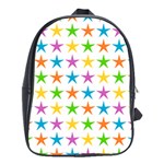 Star Pattern Design Decoration School Bag (XL) Front