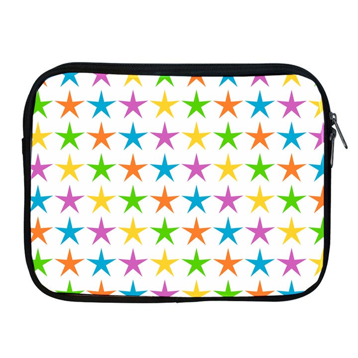 Star Pattern Design Decoration Apple iPad 2/3/4 Zipper Cases