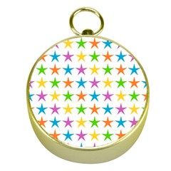 Star Pattern Design Decoration Gold Compasses