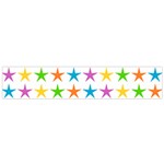 Star Pattern Design Decoration Small Flano Scarf Back