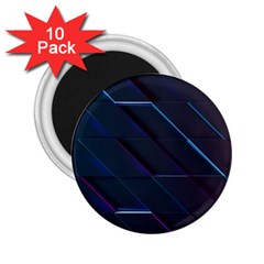 Glass Scifi Violet Ultraviolet 2 25  Magnets (10 Pack)  by Pakrebo