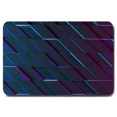 Glass Scifi Violet Ultraviolet Large Doormat  by Pakrebo