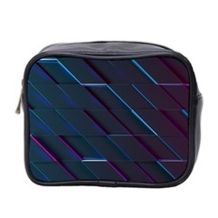 Glass Scifi Violet Ultraviolet Mini Toiletries Bag (two Sides) by Pakrebo