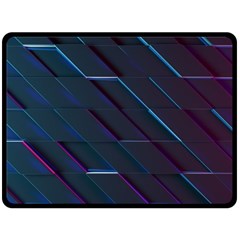 Glass Scifi Violet Ultraviolet Fleece Blanket (large)  by Pakrebo