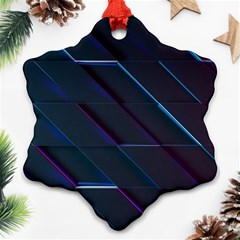 Glass Scifi Violet Ultraviolet Ornament (snowflake) by Pakrebo