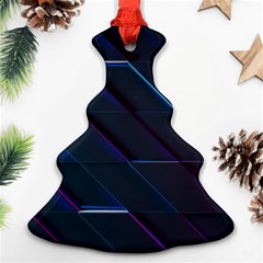 Glass Scifi Violet Ultraviolet Christmas Tree Ornament (two Sides) by Pakrebo