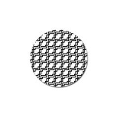 Pattern Monochrome Repeat Golf Ball Marker (10 Pack) by Pakrebo