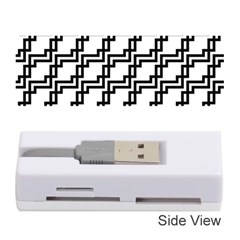 Pattern Monochrome Repeat Memory Card Reader (stick) by Pakrebo