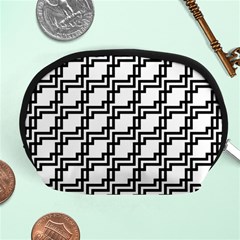 Pattern Monochrome Repeat Accessory Pouch (medium) by Pakrebo