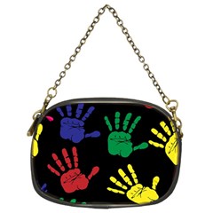 Handprints Hand Print Colourful Chain Purse (two Sides) by Pakrebo