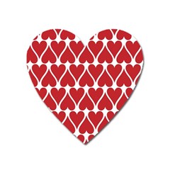 Hearts Pattern Seamless Red Love Heart Magnet by Pakrebo