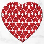 Hearts Pattern Seamless Red Love Jigsaw Puzzle (Heart) Front