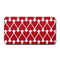 Hearts Pattern Seamless Red Love Medium Bar Mats by Pakrebo