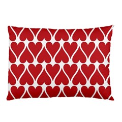 Hearts Pattern Seamless Red Love Pillow Case by Pakrebo