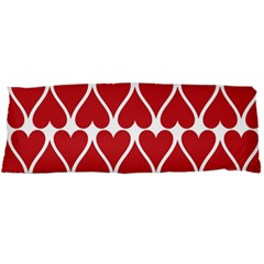 Hearts Pattern Seamless Red Love Body Pillow Case Dakimakura (two Sides) by Pakrebo