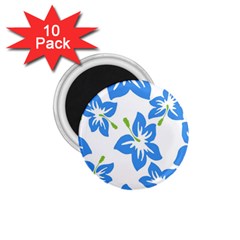 Hibiscus Wallpaper Flowers Floral 1 75  Magnets (10 Pack)  by Pakrebo