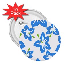 Hibiscus Wallpaper Flowers Floral 2 25  Buttons (10 Pack)  by Pakrebo