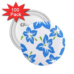 Hibiscus Wallpaper Flowers Floral 2 25  Buttons (100 Pack)  by Pakrebo