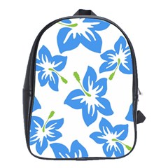 Hibiscus Wallpaper Flowers Floral School Bag (large) by Pakrebo