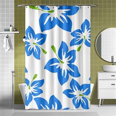 Hibiscus Wallpaper Flowers Floral Shower Curtain 48  X 72  (small)  by Pakrebo