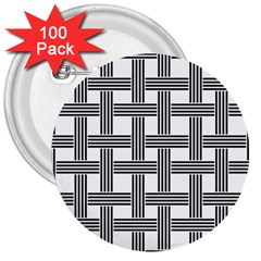 Seamless Stripe Pattern Lines 3  Buttons (100 Pack)  by Pakrebo