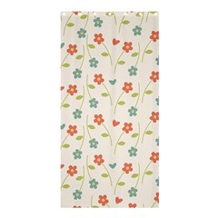 Floral Pattern Wallpaper Retro Shower Curtain 36  X 72  (stall) 