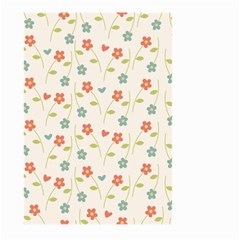 Floral Pattern Wallpaper Retro Large Garden Flag (two Sides)