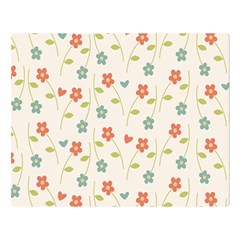 Floral Pattern Wallpaper Retro Double Sided Flano Blanket (large)  by Pakrebo