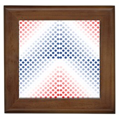 Dots Pointillism Abstract Chevron Framed Tiles by Pakrebo