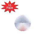 Dots Pointillism Abstract Chevron 1  Mini Magnet (10 pack)  Front