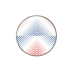 Dots Pointillism Abstract Chevron Hat Clip Ball Marker (4 Pack) by Pakrebo