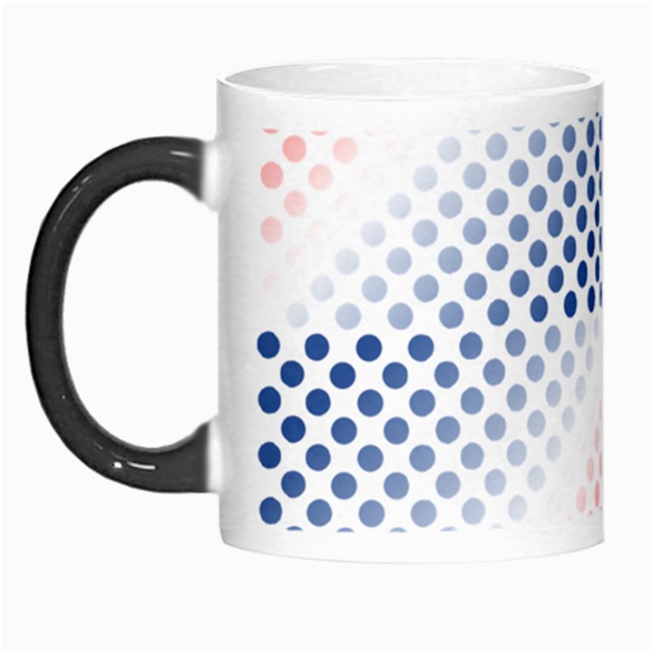 Dots Pointillism Abstract Chevron Morph Mugs