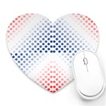 Dots Pointillism Abstract Chevron Heart Mousepads Front