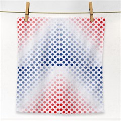 Dots Pointillism Abstract Chevron Face Towel by Pakrebo