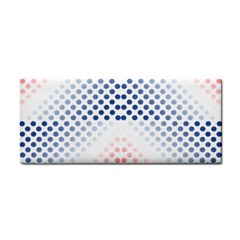 Dots Pointillism Abstract Chevron Hand Towel by Pakrebo