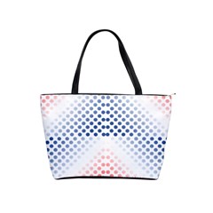 Dots Pointillism Abstract Chevron Classic Shoulder Handbag by Pakrebo