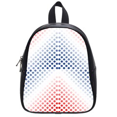 Dots Pointillism Abstract Chevron School Bag (small) by Pakrebo