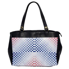 Dots Pointillism Abstract Chevron Oversize Office Handbag by Pakrebo