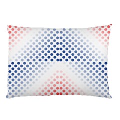 Dots Pointillism Abstract Chevron Pillow Case (two Sides) by Pakrebo