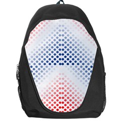 Dots Pointillism Abstract Chevron Backpack Bag by Pakrebo