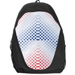 Dots Pointillism Abstract Chevron Backpack Bag Front