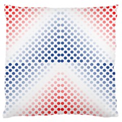 Dots Pointillism Abstract Chevron Large Flano Cushion Case (one Side)