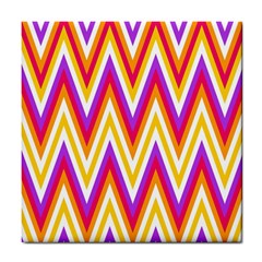 Chevrons Stripes Pattern Geometric Tile Coasters by Pakrebo