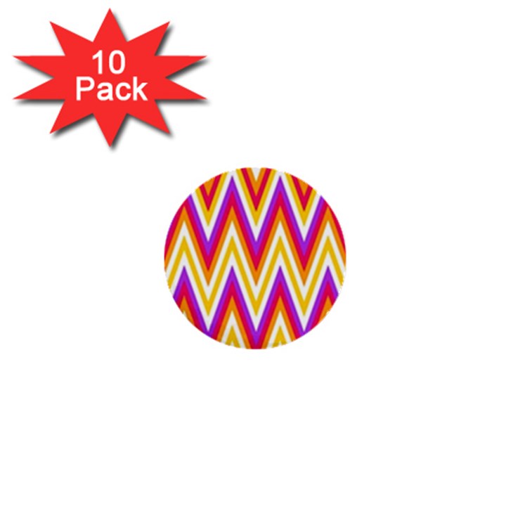 Chevrons Stripes Pattern Geometric 1  Mini Buttons (10 pack) 