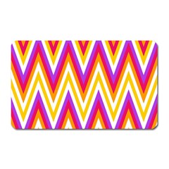 Chevrons Stripes Pattern Geometric Magnet (rectangular) by Pakrebo